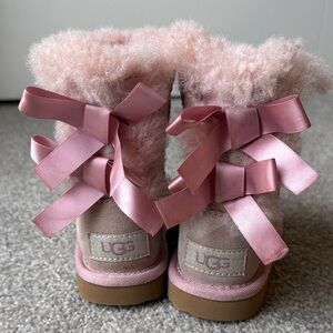 UGG Kids Boots with Pink Fluffy Design